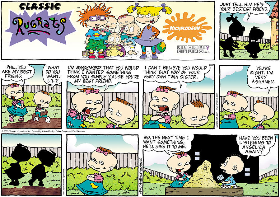 Rugrats for Aug 20, 2023