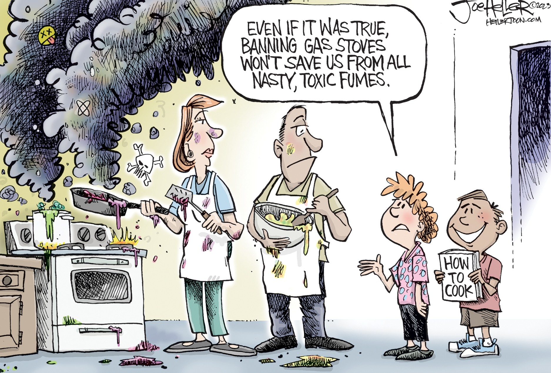 Gas Stoves Cartoon