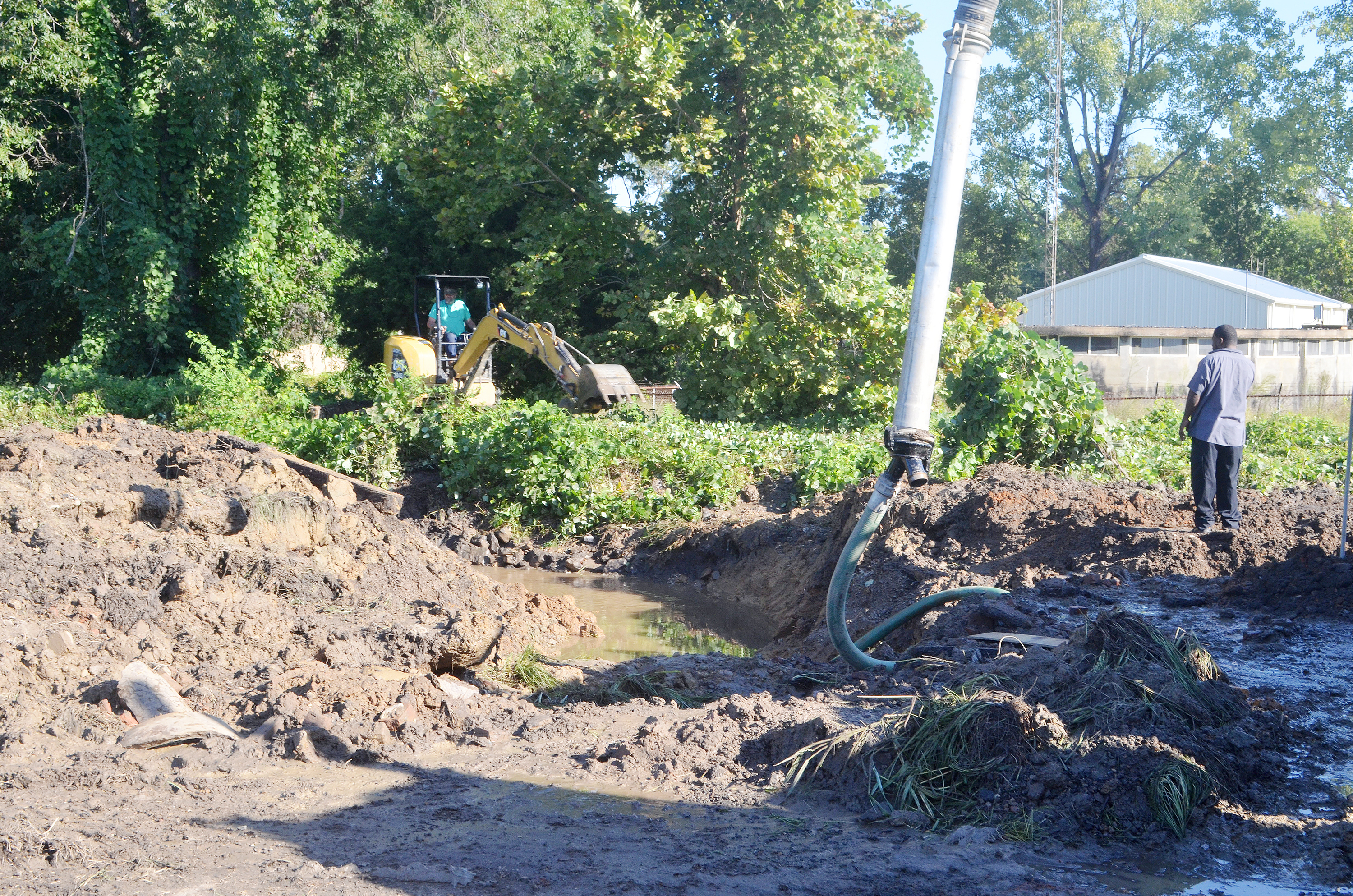 Water Flows at Main Break