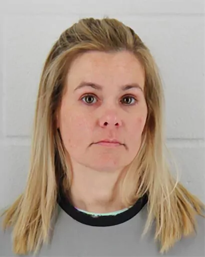 This undated photo provided by the Johnson County (Kan.) Sheriff's Department shows Jennifer Hall. The former respiratory therapist who is charged with first-degree murder in the death of a patient in Missouri 20 years ago has been arrested in northeastern Kansas, authorities said. Hall, was arrested in Johnson County, Kan., on Thursday, May 12, 2022, under the name Jennifer Semaboye, of Overland Park, Kan., the Livingston County Sheriff's Office said. (Johnson County Sheriff's Department via AP