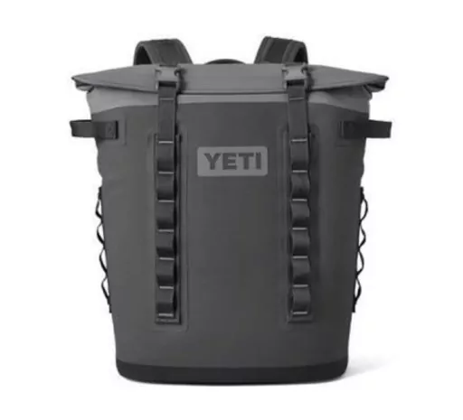 This photo provided by the Consumer Product Safety Commission shows YETI Hopper M20 Soft Backpack Cooler. U.S. product regulators said Thursday, March 9, 2023, that Yeti has recalled 1.9 million coolers and gear cases because magnets can come detached from them, posing a risk of serious injury or death. The Consumer Product Safety Commission said consumers should immediately stop using the four recalled products and contact Yeti for refund information. (Consumer Product Safety Commission via AP)