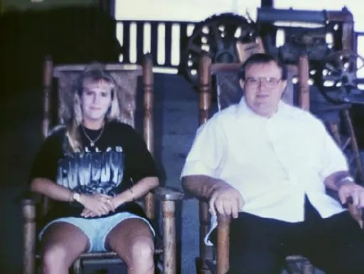 In this photo taken sometime in the early 2000s provided by Kymberly Hobbs, Hobbs poses next to her brother, Charles Givens. The Virginia Department of Corrections, under scrutiny over the death of inmate Givens in a case that has raised wider concerns about conditions at a southwest Virginia prison, is refusing Wednesday, Aug. 9, 2023, to release public records documenting inmate complaints about the facility. (Courtesy of Kymberly Hobbs via AP, File)