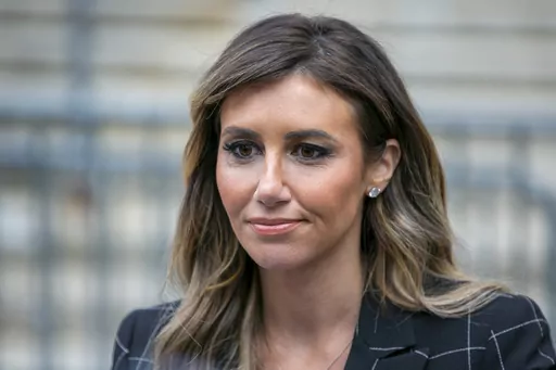 Donald Trump's lawyer, Alina Habba, speaks to the media outside a New York courthouse, Nov. 6, 2023. Habba, who has renewed her request for a mistrial in a New York defamation case against the former president, said Friday, Jan. 19, 2024, that E. Jean Carroll, who accused the former president of sexually abusing her in the 1990s, deleted emails. (AP Photo/Ted Shaffrey, File)