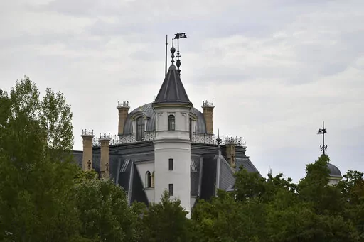 19th century Tura castle, owned by the son-in-law of the Hungarian prime minister Viktor Orban is seen in Tura, Hungary, Wednesday, Sept. 14, 2022. Orban is facing a reckoning with the EU, which appears set to impose financial penalties on Hungary over corruption concerns and alleged rule-of-law violations that could cost Budapest billions and cripple its already ailing economy. (AP Photo/Anna Szilagyi)