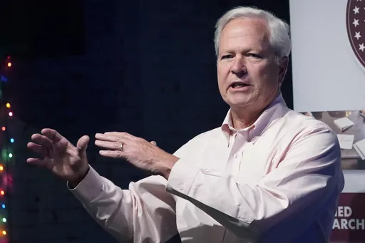 Ted Henifin, interim third-party manager appointed by the U.S. Department of Justice to help fix the long-troubled water system of the Mississippi's capital city, speaks about the expansive list of reforms the city's water department is undertaking, June 5, 2023, in Jackson, Miss. Henifin is also being assigned to correct problems with Jackson's sewer system, under an order by a federal judge on Wednesday, July 26. (AP Photo/Rogelio V. Solis, File)
