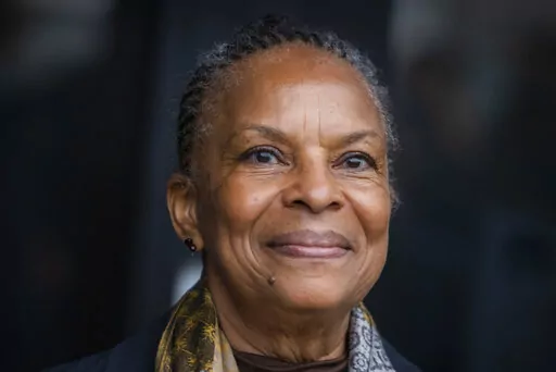 Former left-wing socialist minister Christiane Taubira visits an association which fight against domestic violence, in Nantes, western France, Monday, Jan. 10 2022. Christiane Taubira won Sunday Jan.30, 2022 the so-called Popular Primary, organized by left-wing supporters to unite their ranks before France's presidential election is held in two rounds on April 10 and 24. But the move already appears bound to fail: key contenders say they wouldn't respect the outcome because they don't respect th