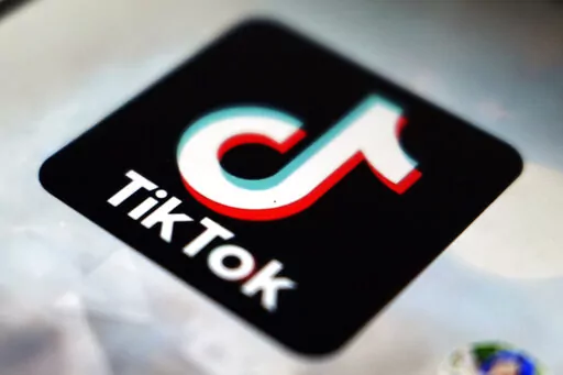 The TikTok app logo appears in Tokyo on Sept. 28, 2020. TikTok may be the platform of choice for catchy videos, but anyone using it to learn about COVID-19, climate change or Russia's invasion of Ukraine is likely to encounter misleading information, according to a new research report. (AP Photo/Kiichiro Sato, File)
