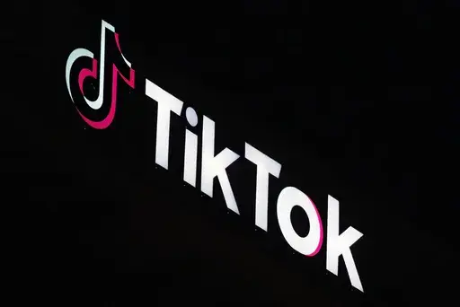 A TikTok sign is displayed on top of their building in Culver City, Calif., on Tuesday, Dec. 3, 2024. (AP Photo/Richard Vogel)