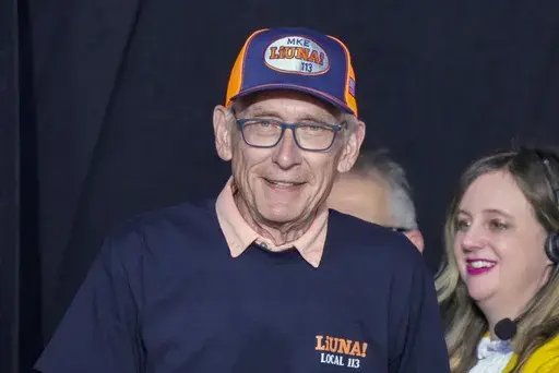 Wisconsin Gov. Tony Evers speaks speaks at Laborfest, Sept. 2, 2024, in Milwaukee. (AP Photo/Morry Gash, File)