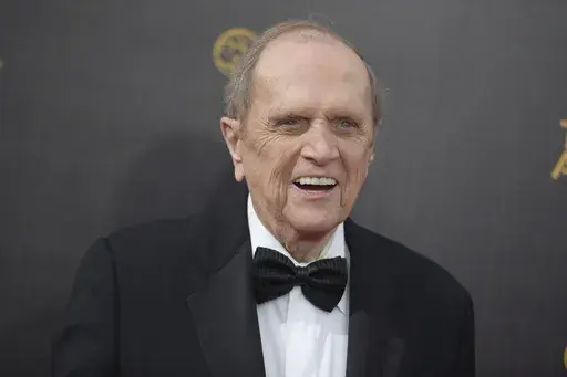 Bob Newhart appears at the Creative Arts Emmy Awards in Los Angeles on Sept. 10, 2016. Newhart, the deadpan master of sitcoms and telephone monologues, died in Los Angeles on Thursday, July 18, 2024. He was 94. (Photo by Richard Shotwell/Invision/AP, File)