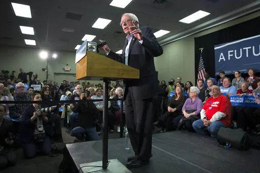 Democratic presidential candidate Sen. Bernie Sanders, I-Vt., speaks during a campaign rally, on Jan. 31, 2016, in Waterloo, Iowa. Iowa's caucuses grew over 50 years to be an entrenched part of U.S. politics. (AP Photo/Evan Vucci, File)