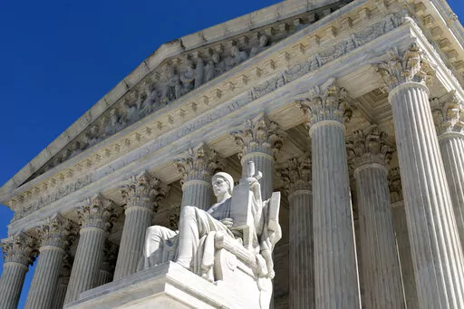 The U.S. Supreme Court is seen, March 18, 2022 in Washington. The Supreme Court opens its new term on Monday, Oct. 3. (AP Photo/Jose Luis Magana, File)