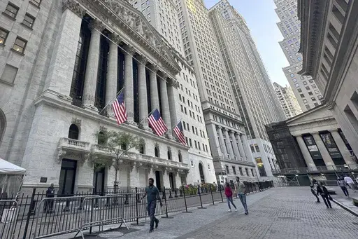 The New York Stock Exchange is shown on Wednesday, Aug. 21, 2024, in New York. (AP Photo/Peter Morgan)