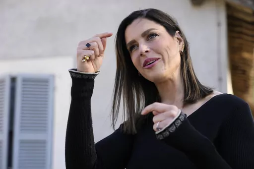 Olivia Maurel, who was born through surrogacy and is against such practice is interviewed by the Associated Press in Rome, Thursday, April 4, 2024. Maurel met with Pope Francis and attended an International Conference of the Casablanca Declaration, an international campaign for the abolition of surrogacy calling for the adoption of an international treaty. (AP Photo/Gregorio Borgia)