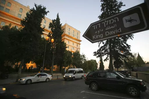 The exterior of the King David Hotel is seen from King David street in Jerusalem, Dec. 11, 2007. U.S. President Joe Biden's dash through the Israel and the occupied West Bank this week is expected to cut across some of the region's most iconic places. Both luxurious and grueling, Biden's visit starts with a VIP arrival at Israel's main commercial airport and pings through Jerusalem and the occupied West Bank. Most of his travels are focused on business, but in between his meetings with Israeli a