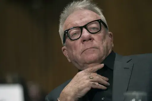 Former Backpage.com owner Michael Lacey attends a Senate committee on Jan. 10, 2017, on Capitol Hill in Washington. (AP Photo/Cliff Owen, File)